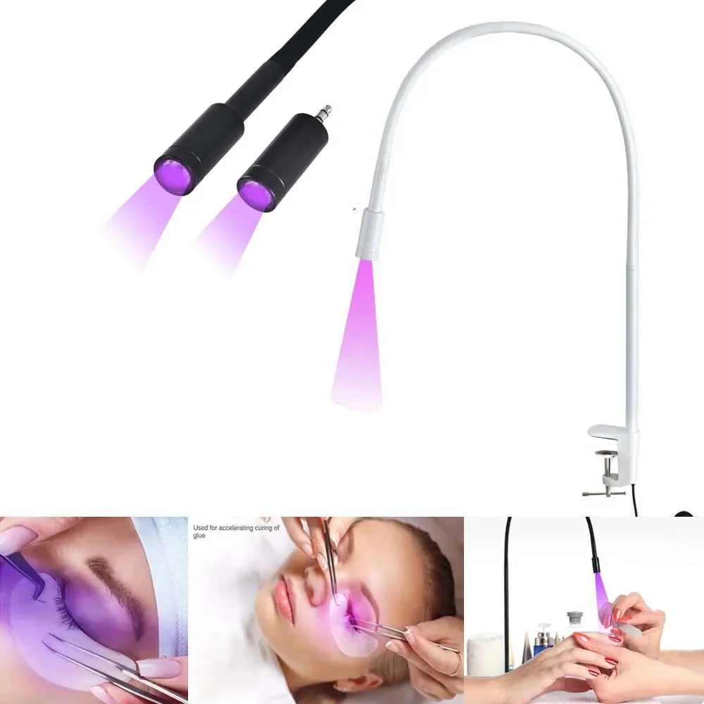 LED UV Glue Curing Light USB UV Ultraviolet Light  Beauty Eyelash manicure False Eyelashes Grafting Foot Step Switch Floor Lamp