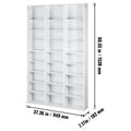 SucceBuy Media Storage Cabinet Rotating Media Tower Protects And Organizes Music Movie Video Games CD or Memorabilia Collections