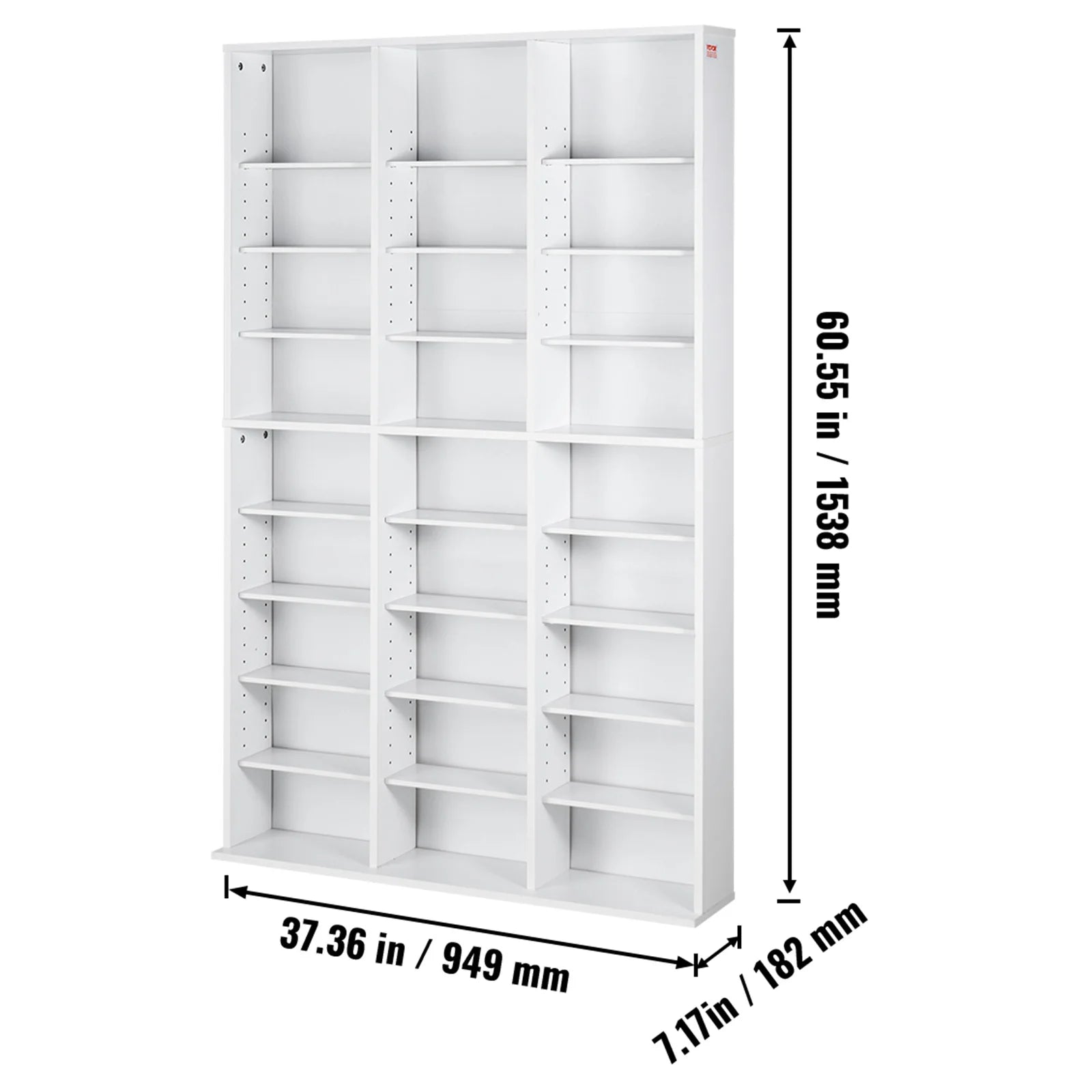 SucceBuy Media Storage Cabinet Rotating Media Tower Protects And Organizes Music Movie Video Games CD or Memorabilia Collections