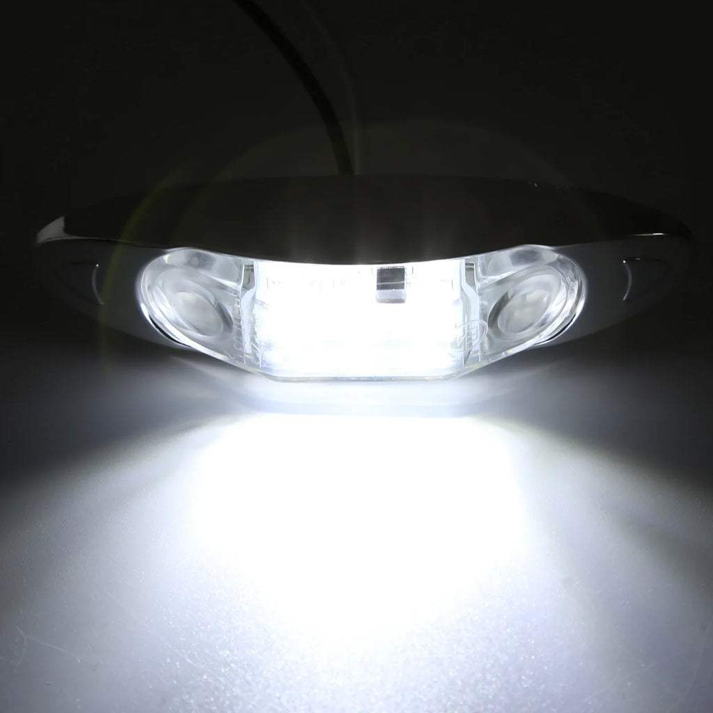 10PCS Universal LED Clearance and Side Marker Lights Piranha styling for Trucks Trailers Boats Cars Bus 12-24V Tail Indicators