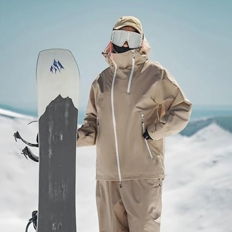 2026 Mens Snowboard Jacket Ski Coat Women Waterproof Insulated Baggy Snowboard Coats Winter Hooded Mountain Hiking Warm Outdoor