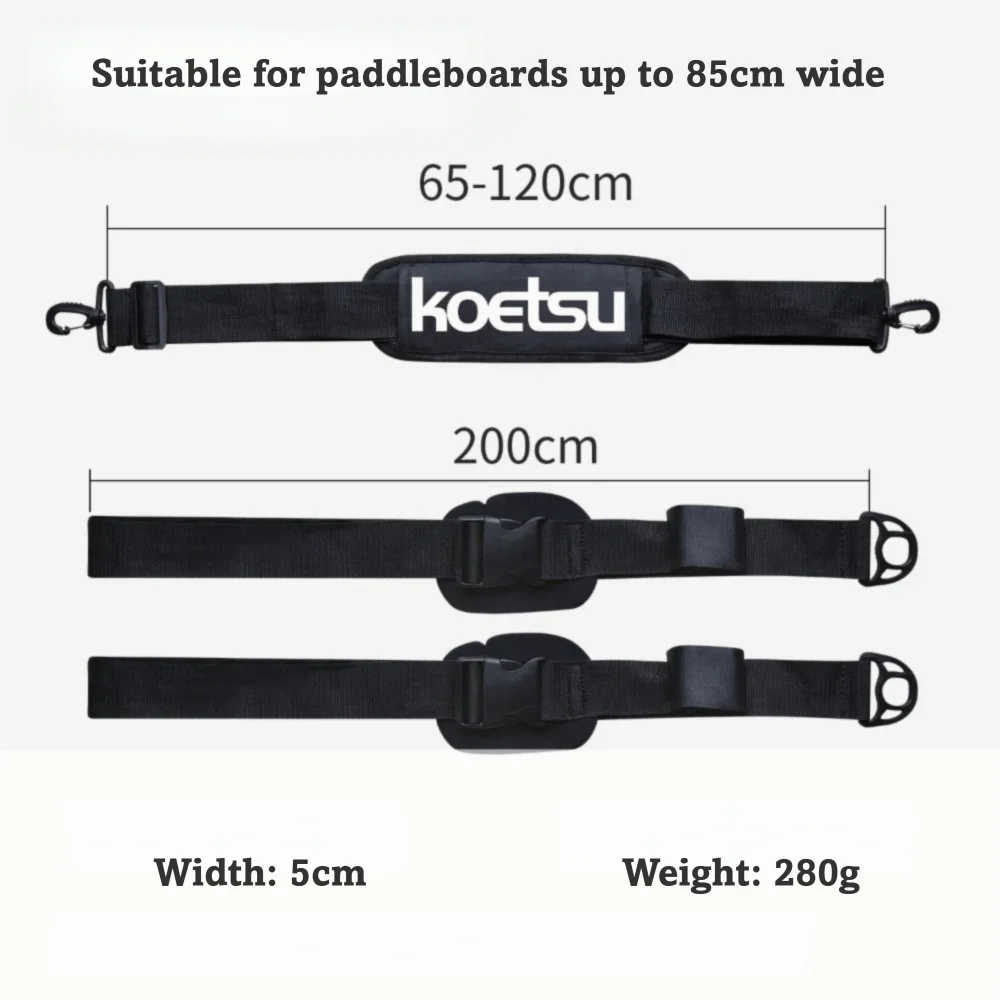 Portable SUP Carrying Strap Nylon Adjustable Length Paddle Board Carrier Durable Shoulder Sling Design Surfboard Shoulder Strap
