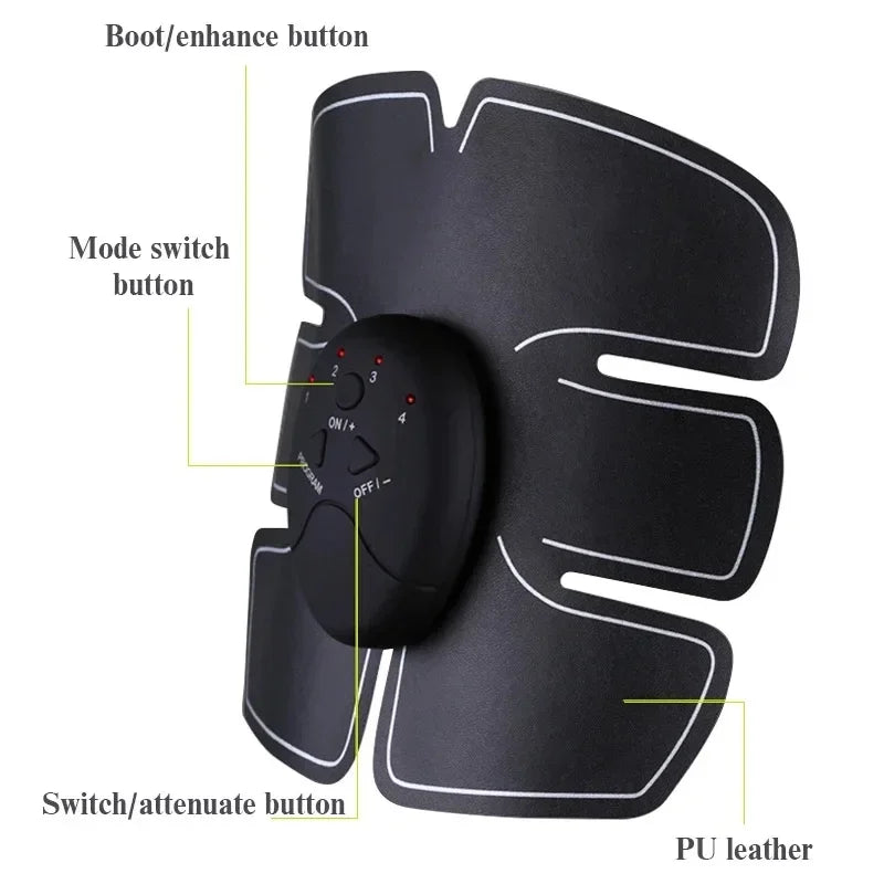Wireless EMS Hip & Body Massager USB Rechargeable Electric Muscle Stimulator for Home Fitness Weight Loss Shaping Device