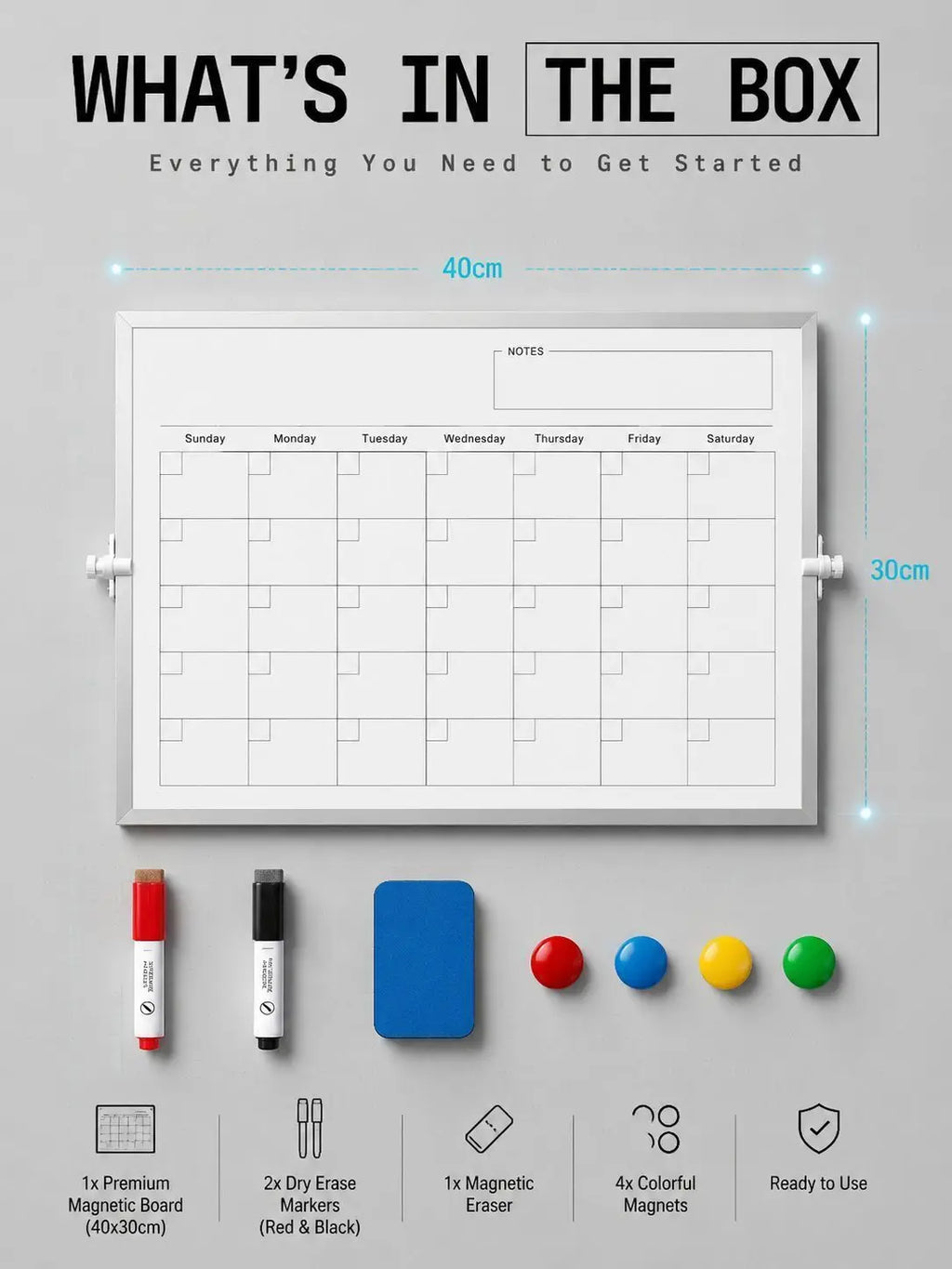 Home use calendar drawing board planner board double-sided whiteboard folding stand type magnetic for teaching office