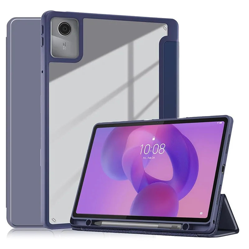 For Lenovo Idea Tab 11 Inch K11 Gen2 TB336ZU/FU Acrylic Tablet Cover with Pencil Holder Case for Xiaoxin Pad 2025 11'' TB335FC