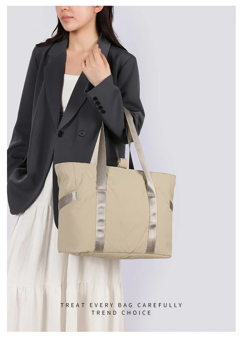 Women's Large Tote Bag with Padded Laptop Compartment, Yoga Mat Travel Work Daily Handbag Shoulder Bag