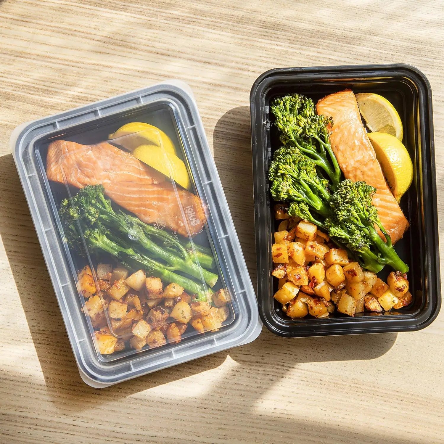 10PCS/Set Meal Prep Containers 1 Compartment with Sealed Lid Plastic Food Storage Bento Boxes Reusable Lunch Boxes Microwave, Re