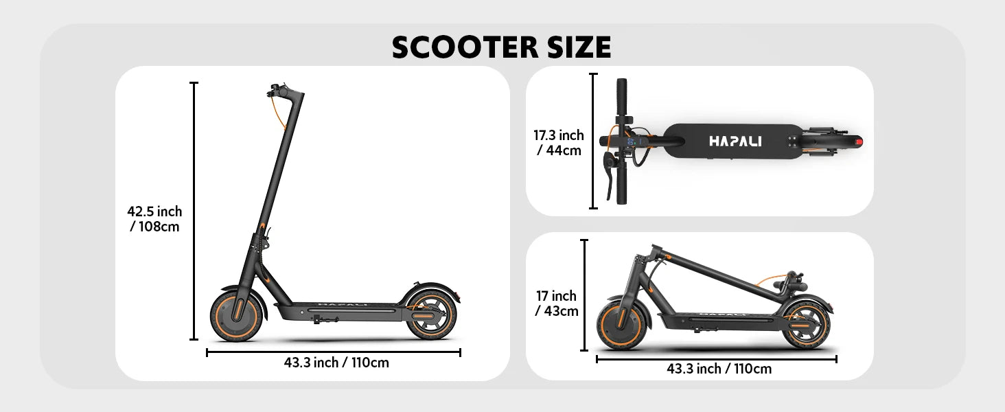 Electric scooters for adults, 8.5" Tire, Max 19 Miles and 19 Mph, 550W Foldable E Scooter with Side Light & APP