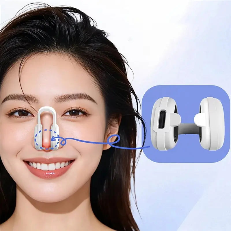 A50Q-Beauty Nose Clip Silicone Nose Shaper Machine Electric EMS Technology Lifter Clip Nose Shaper Women Daily Beauty Tool