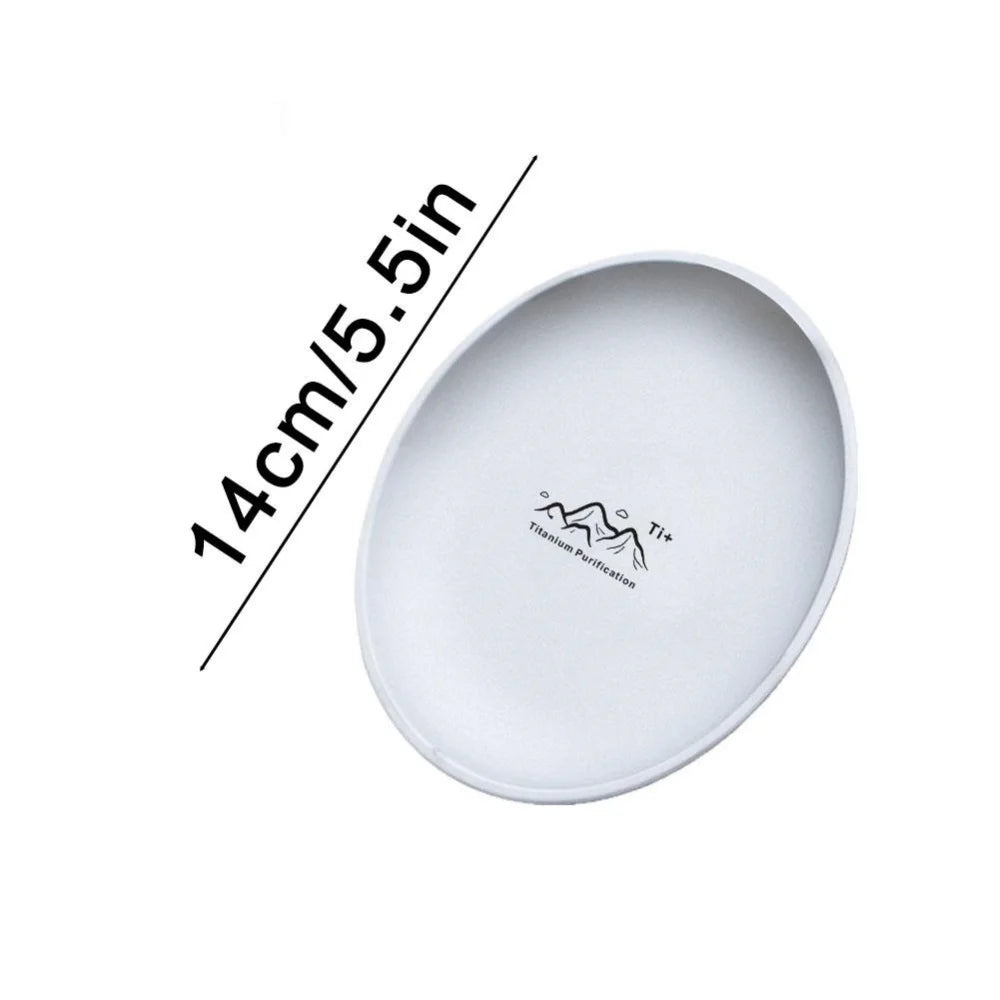 Camping Plate Lightweight Camping Plate For Barbecue Home Dinnerware Round Frosted Picnic Gear Reusable Tableware