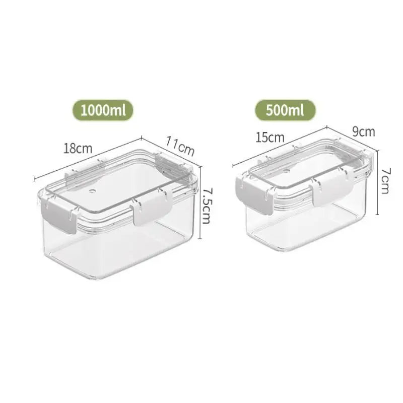 All-in-One Kitchen Organizer, Clear Stackable Containers for Fridge & Lunch, Keeps Fruits Fresh, Saves Time on Meal Prep