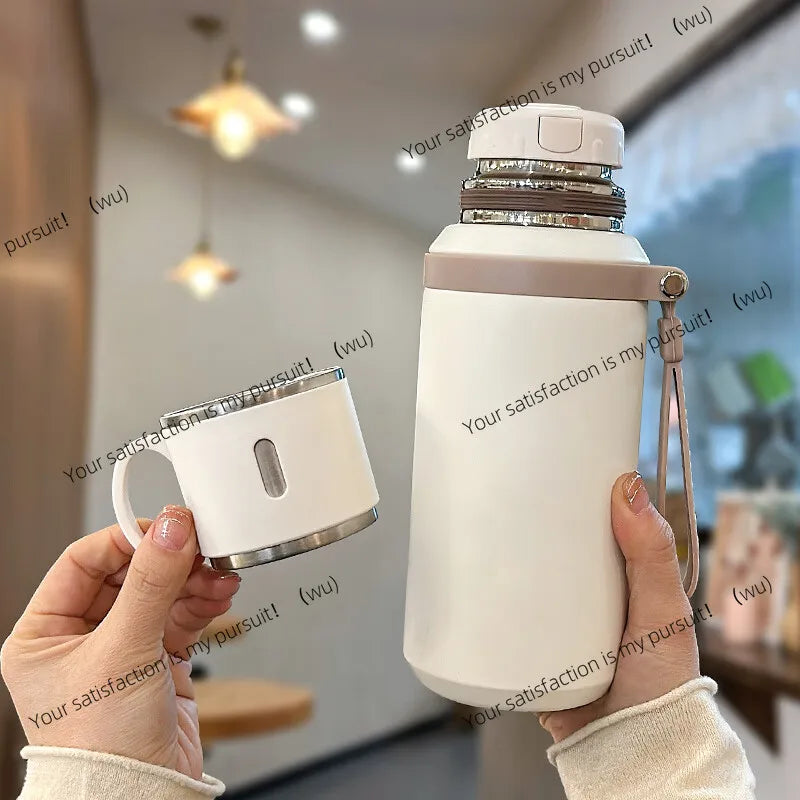 600Ml, stainless steel coffee cup, travel thermos cup, leak-proof