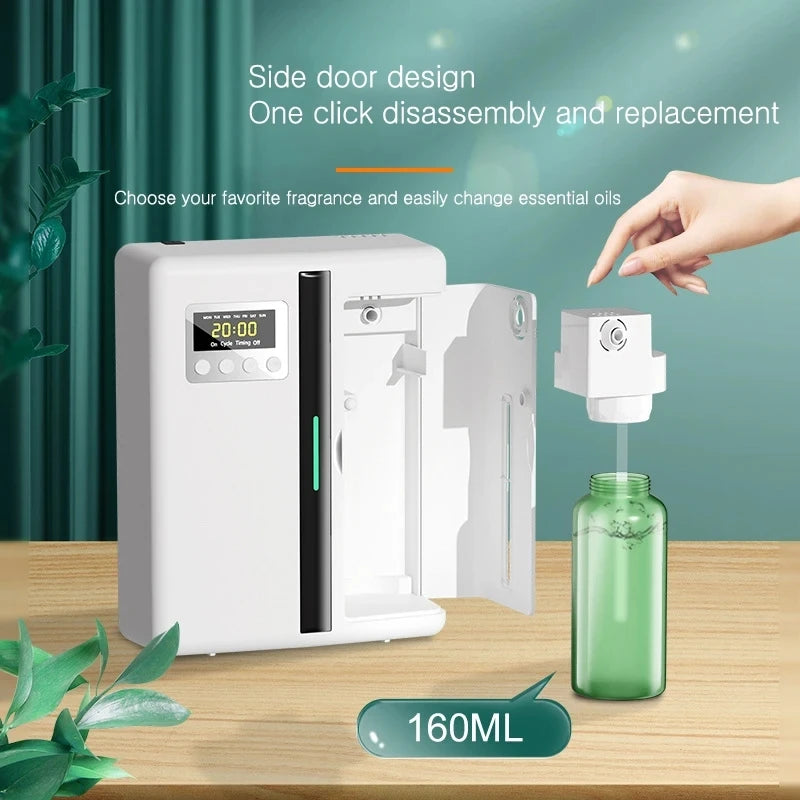 Room Fragrance Diffuser Wall Mounted Hotel Air Freshener Bluetooth Flavoring Diffuser For Essential Oil Electric Smell For Home