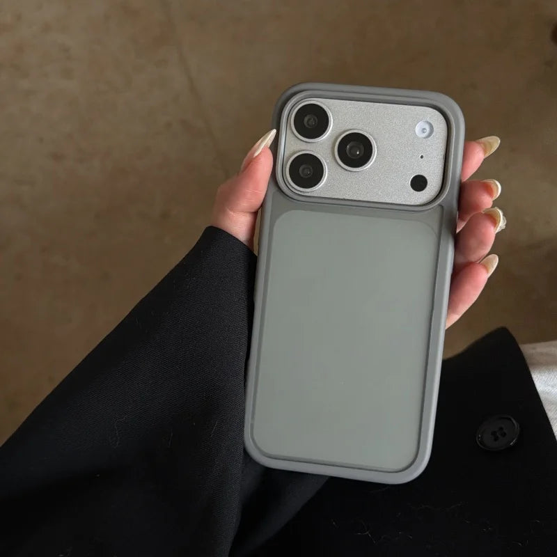 Original Translucent Glossy Matte Texture Case For iPhone 17 16 15 14 13 Pro Max Business Simple Armor Shockproof Hybrid Cover
