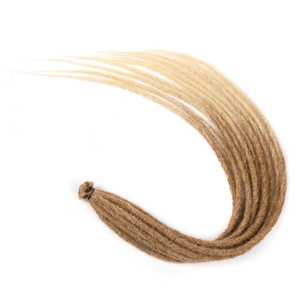 Synthetic Dreadlock Extensions 10 Root/Pack Hippie Single Ended Dreads Ombre Loc Extensions 24 Inch Reggae Style Crochet Hair