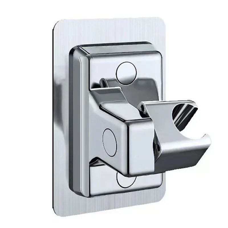 Adjustable Shower Head Holder Wall Mounted Bath Bracket Self-Adhesive Showerhead Handheld Trestle Bathroom Accessories