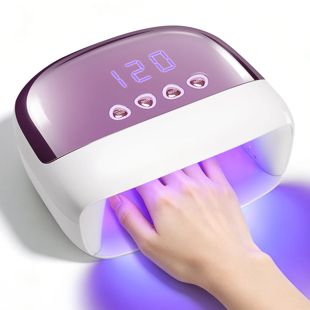 DianaBeauty UV Nail Lamp Powerful 108W Nail Dryer with 4 Timer Settings Professional Manicure Lamp with Smart Sensor Nail Tools