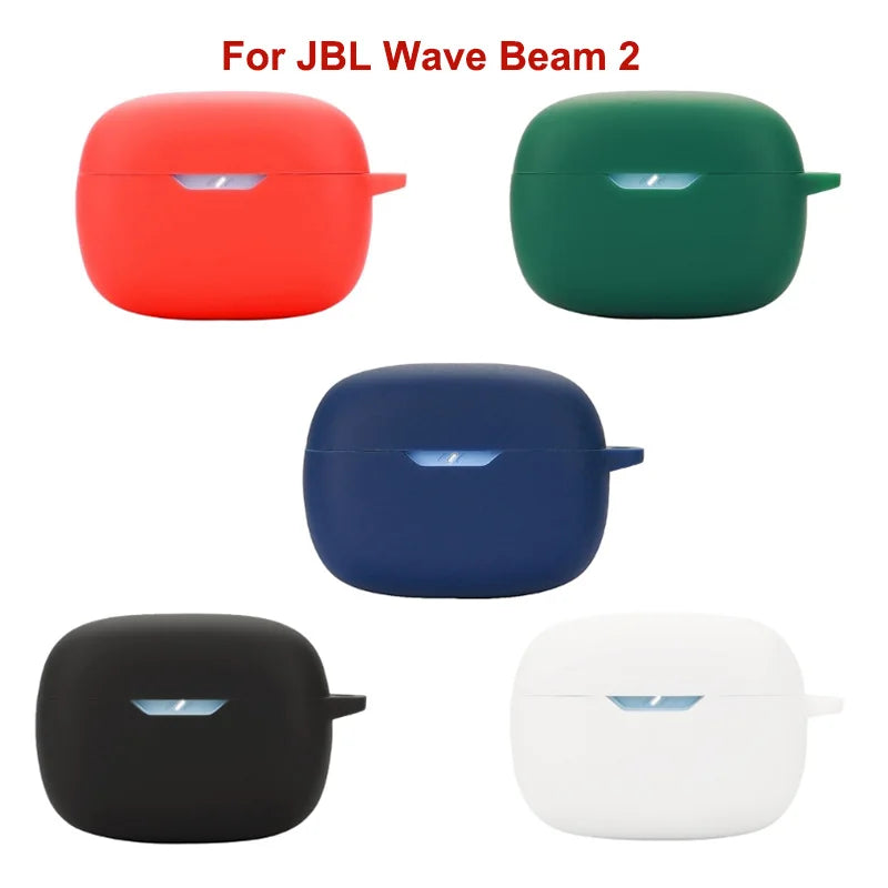 Suitable For JBL Wave Beam 2 Earphone Cover Shockproof Case Skin Antiscratch Sleeve Washable Soft Housing Shell Damage Preventio