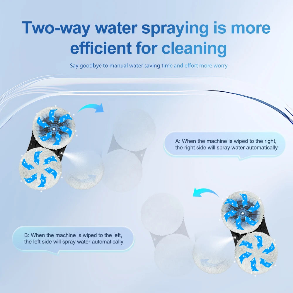 PuRuiKai robot electric automatic window cleaning Robotic vacuum cleaner, with remote control, two-way automatic spray