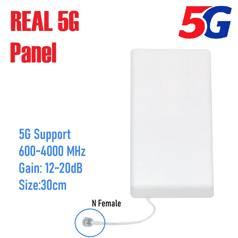REAL 5G 4G 3G Indoor Internal Directional Sector Panel Antenna 700 2700 3500 4000 MHZ Cellular Amplifier Booster Repeater Router