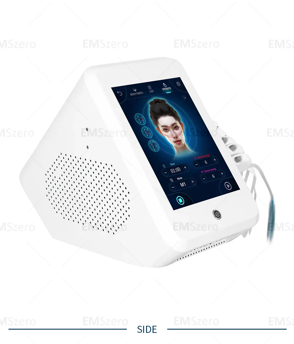 NEW Ems RF Facial Electrostimulation Face Lifting Machine 6 Handles Sculpt Face Pads Massager Device Anti Aging Wrinkles Removal