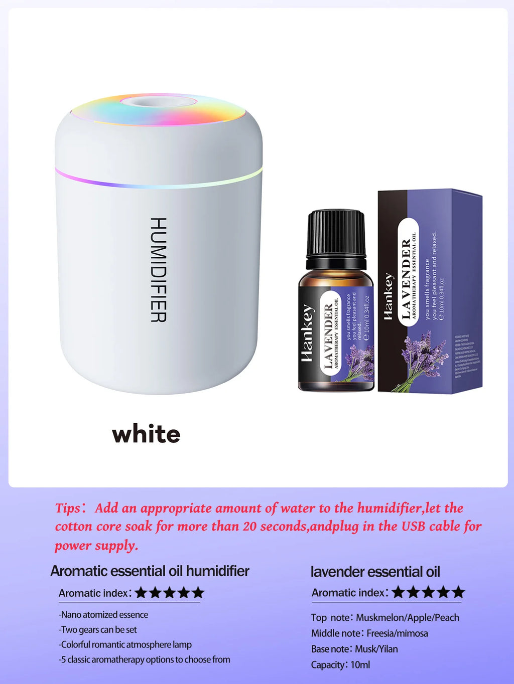 180ML Mini Air Humidifier USB Electric Aroma Diffuser Essential Oil Purifier Aromatherapy Mist Maker Lights For Car Home Bedroom