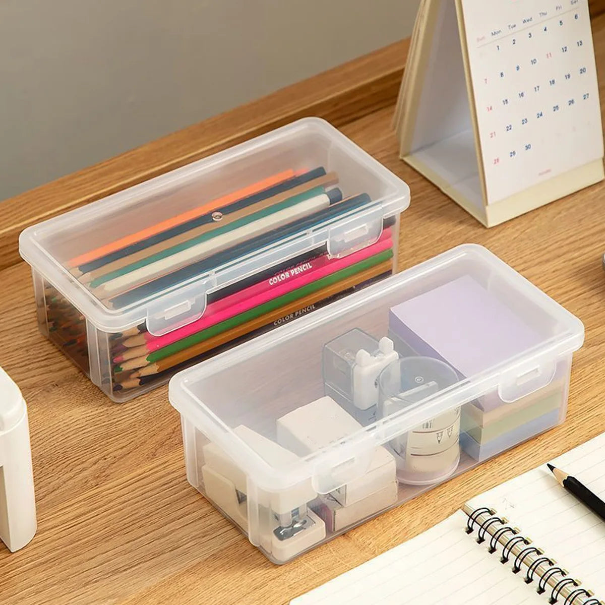 1pc Data Cable Storage Box with Lid, Charger, USB Flash Drive, Headphone Storage Container, Miscellaneous Sorting Box