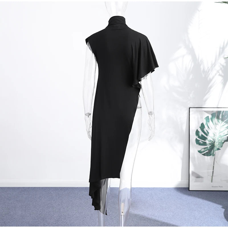 Women Floral Dress With Attached Shawl Cape Overlay Waisted Bodycon Maxi Dresses Fashion Elegant Commute 2026 Summer Autumn Gown