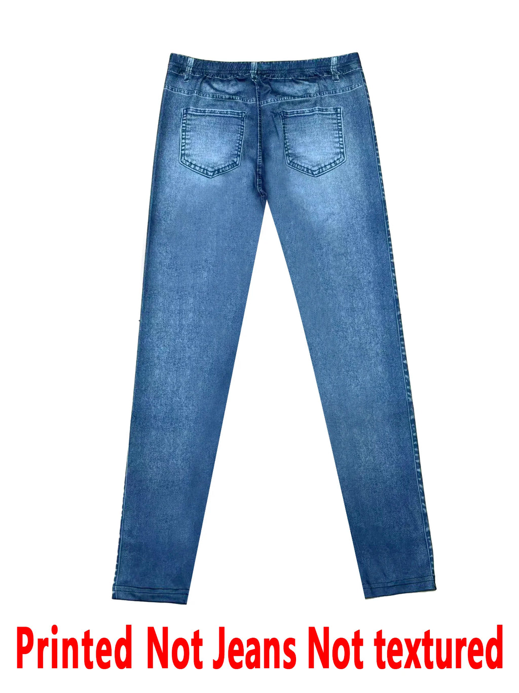 5757 [Printed Leggings - Not Faux Denim Fabric]Printed Leggings - Women'S Long Pants Made of Non-Faux Denim Fabric,
