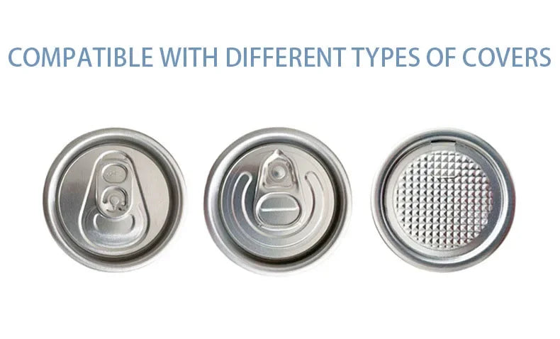 High Efficiency Automatic Beverage Can Sealing Equipment Plastic Metal Milk Tea Soda Can Packaging Machine