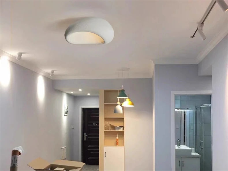 Japanese Resin Ceiling Lamp With E27 Light Bulb Led DownLight for Bedroom Living Dining Room