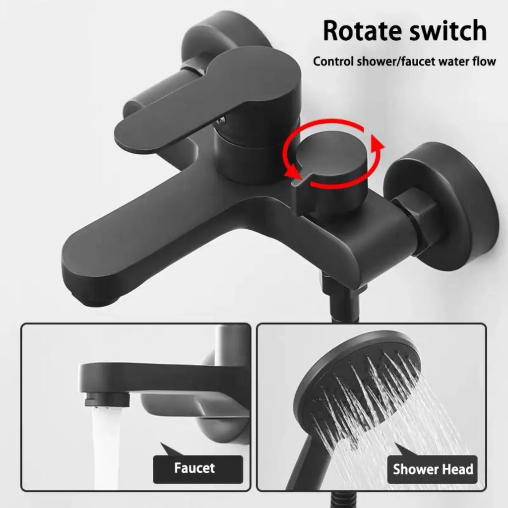 Bathroom Shower Faucet Mixing Valve Shower Set Bathtub Mixing Switch Triple Hot and Cold Faucet
