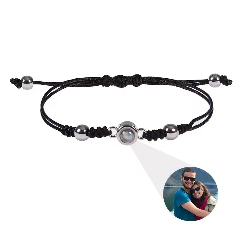 Custom Bracelets with Picture inside Customized Projection Bracelets with Photos Bracelet Personalized Photo Memorial Gifts