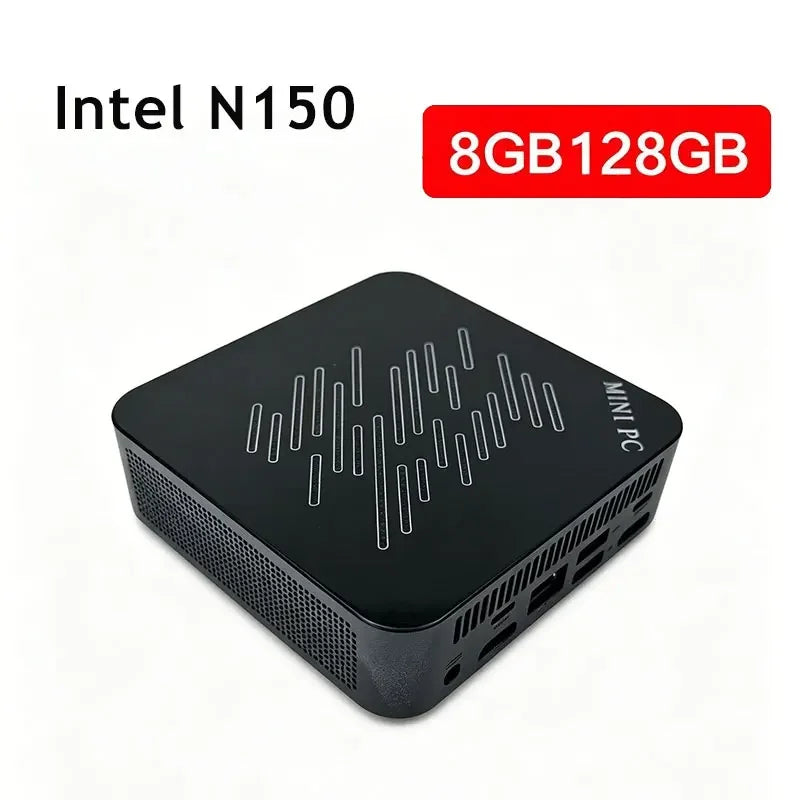 Mini PC Computer Intel Core N150 PC Gaming Computer 8/16GB RAM 1TB 2TB M.2 SSD WiFi 6 BT5.2 4K HD Portable Desktop Pc