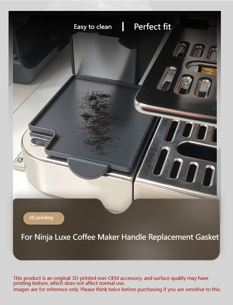 Coffee Machine Protective Pad 3D Printed For NINJA ES601 655 701 Non-Slip Waterproof Heat Resistant Countertop Mat Barista Tools