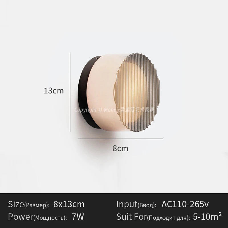 Postmodern Light Luxury Wall Lamp Nordic Minimalist Bedroom Living Room Creative Hallway Foyer Bedside Homestay Ceiling Light