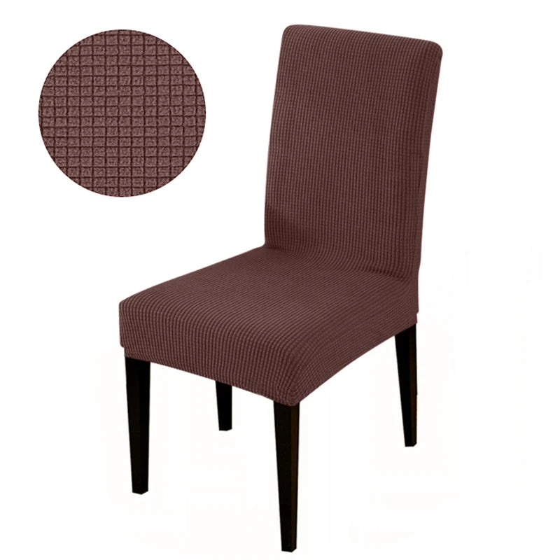 Chair cover with back Jacquard Fabric Universal Size Cheap Chair Cover Big Elastic Chair Covers Chair For kitchen Living Room