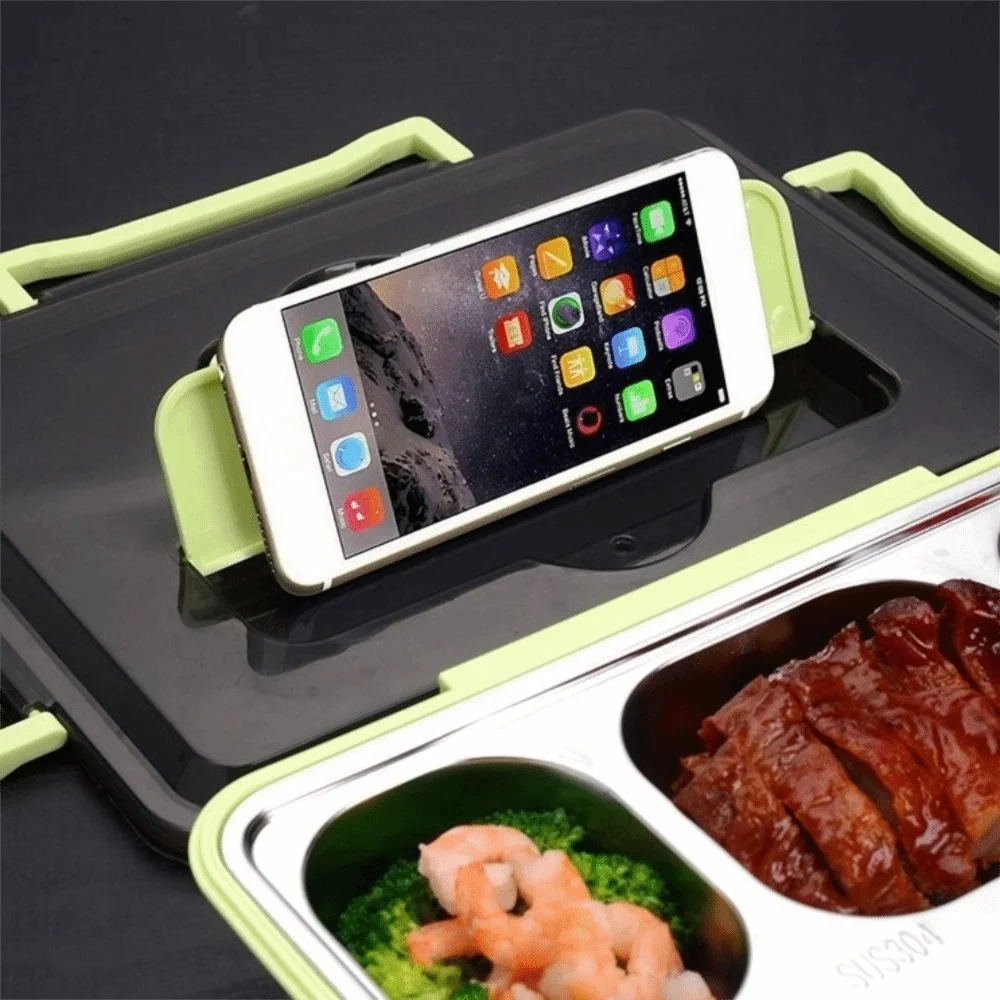 Leakproof Stainless Steel Lunch Box Microwavable Multi-Grid Food Container with Cutlery Food Grade Lunch Container Office Worker