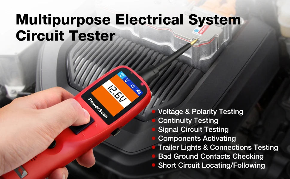 Autel PS100 PowerScan Electrical Automotive Circuit Tester Tool 12V 24V AVOmeter Diagnostic Tool