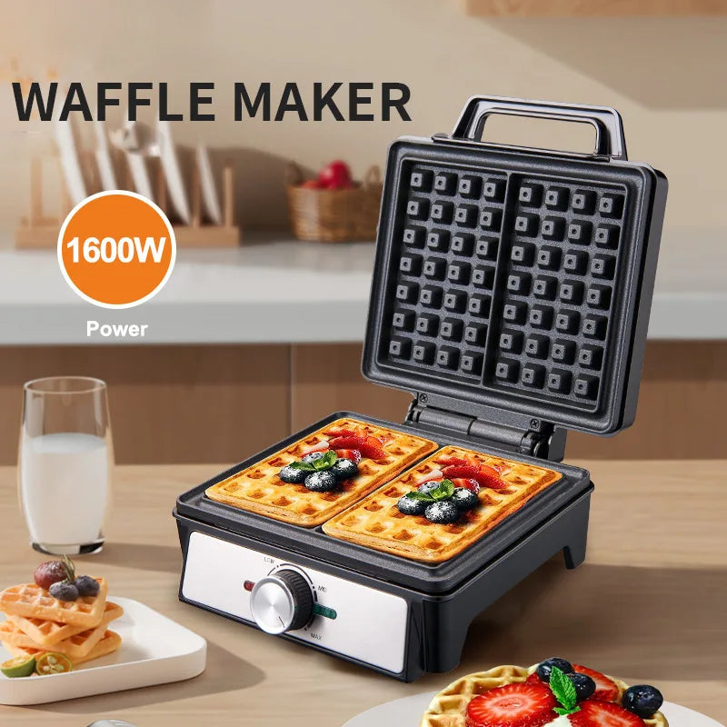 Electric Waffle Maker 2-Gram Non-Stick Commercial Waffle Maker 1500W 220V