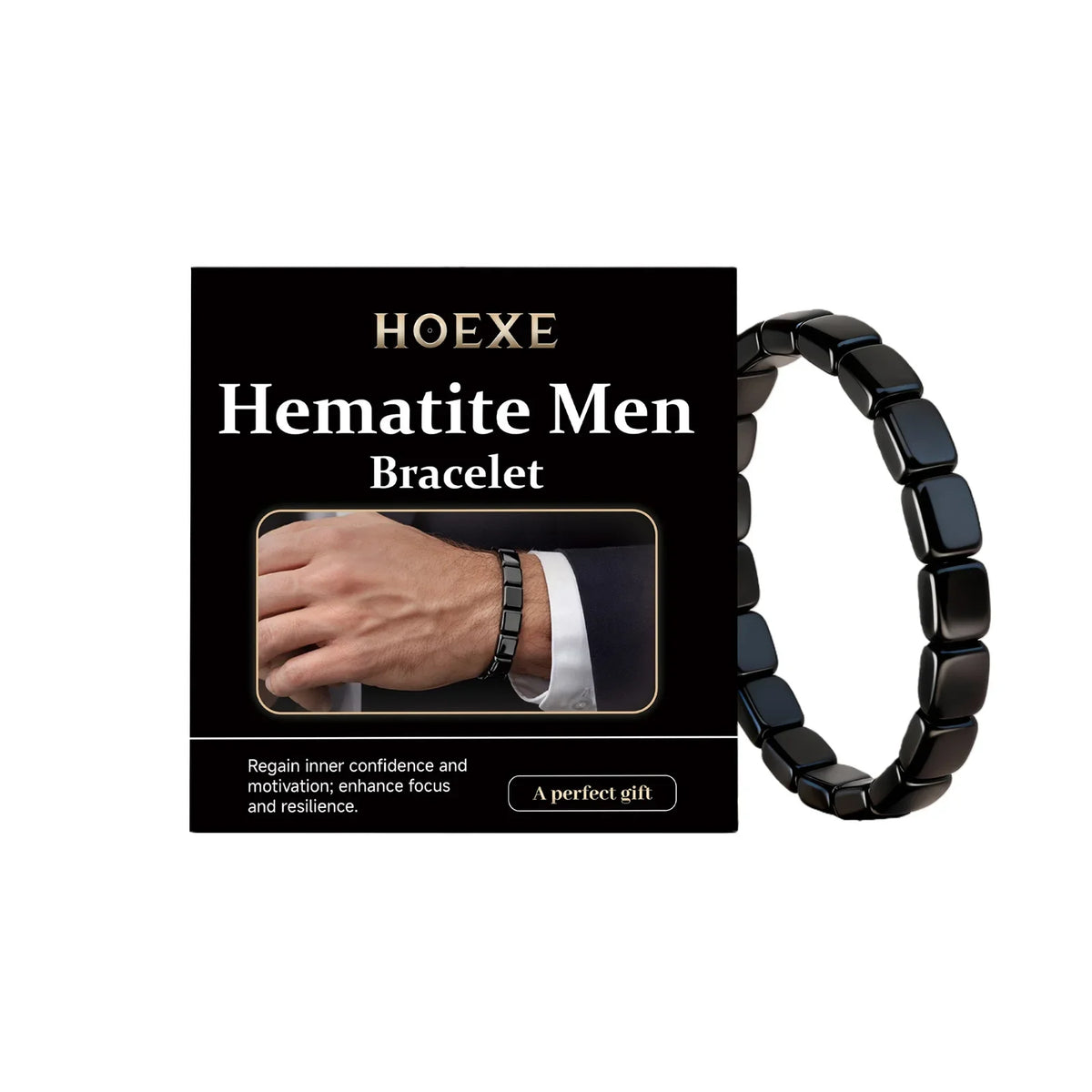 2026 HOt ematite Men's Bracelet: Everyday Work and Date Accessory, Low-Key Jewelry, Versatile and Minimalist Wristwear