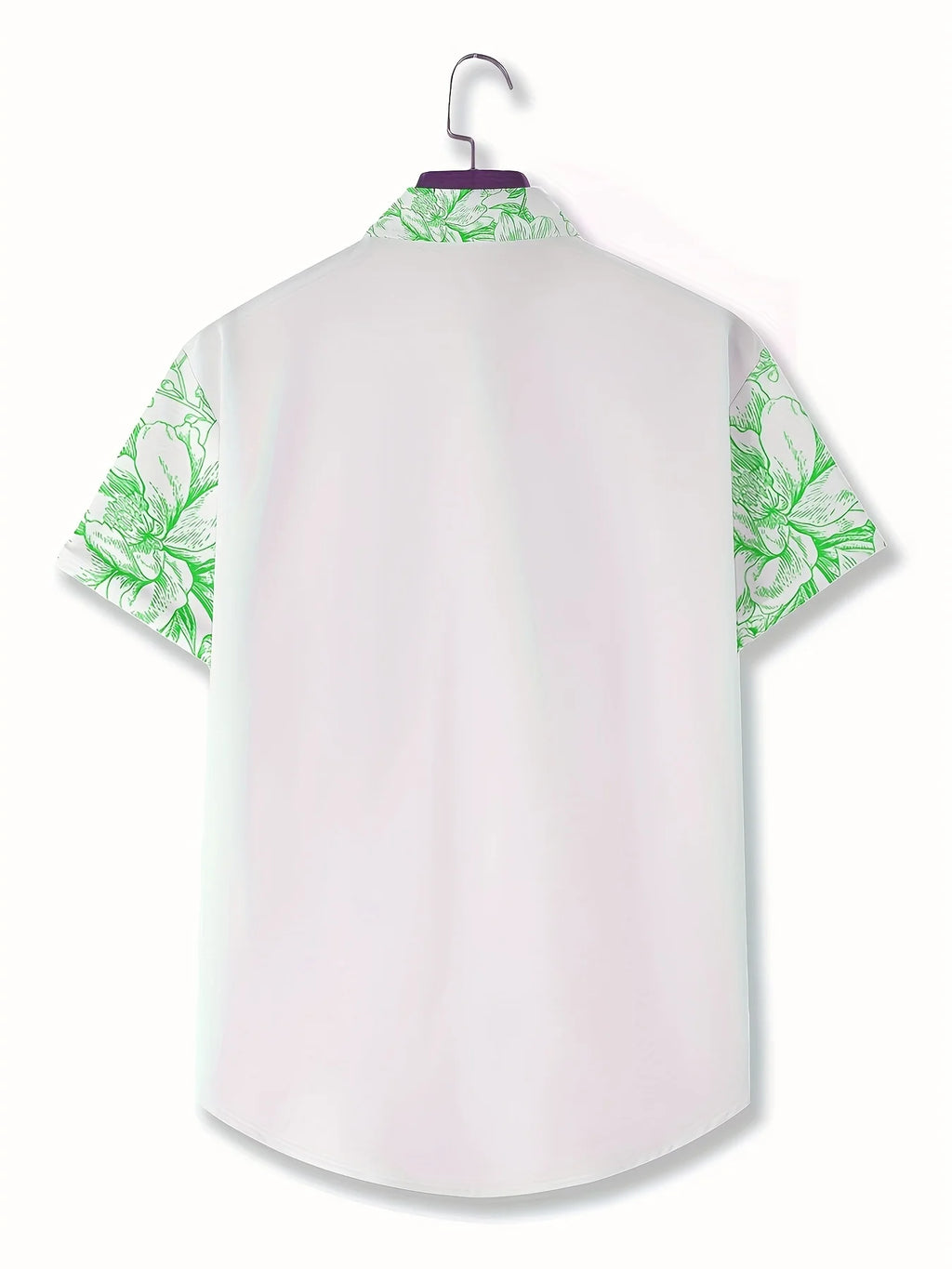 2026 Summer New Style Men's Short-Sleeved Shirt with 3D Patterned Print - Street Casual Fashion Comfortable and Soft