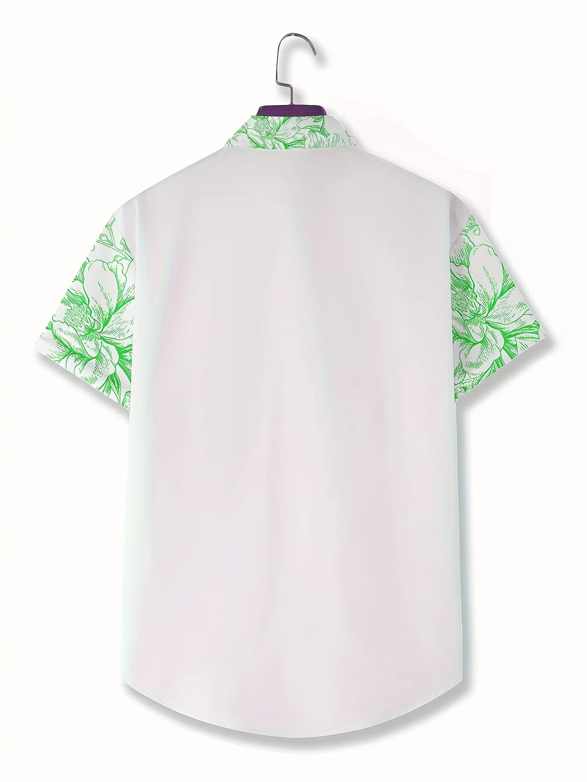 2026 Summer New Style Men's Short-Sleeved Shirt with 3D Patterned Print - Street Casual Fashion Comfortable and Soft