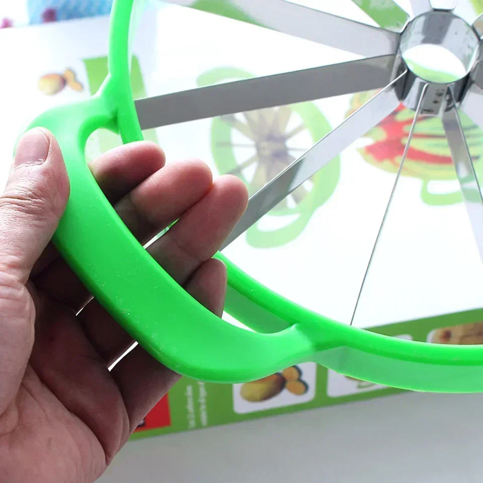 KONI Watermelon Slicer Cutter Stainless Steel Creative Windmill Shape Large Size Convenient Fruit Dividers Kitchen Gadgets Items