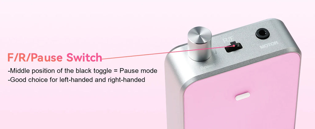 Professional Nail Drill, Nouvella 35000RPM Electric Nail Filer Machine with Coreless Motor Rechargeable Efile for Nails Gel