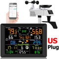 Multifunction Wi-Fi Weather Station Solar Outdoor Sensor Internet Wireless Weather Station Remote Monitoring System Rain Gauge