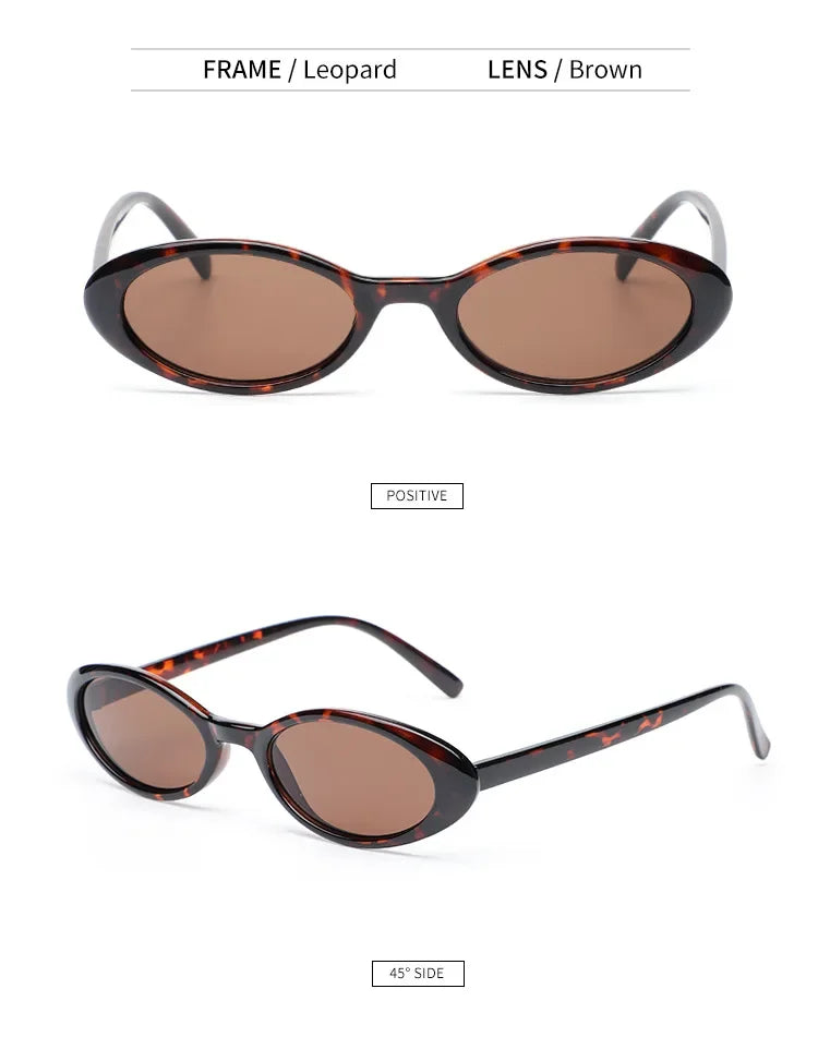 Vintage Oval Sunglasses 2025 Men Luxury Brand Designer Small Oval Sun Glasses Retro Fashion Women Sun Glasses Oculus