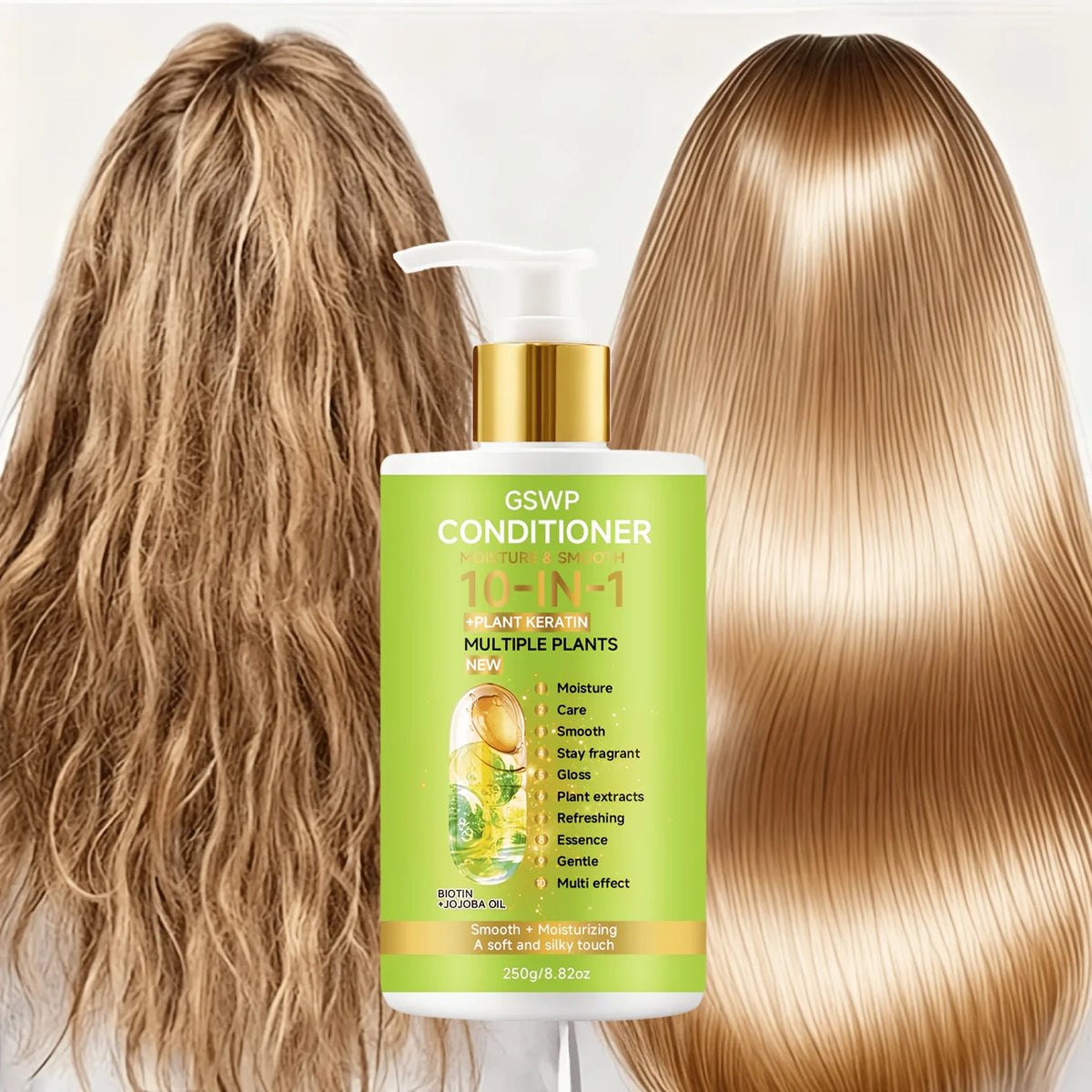 GSWP 10-in-1 Conditioner Strengthens and Protects Dry and Damaged Hair, Deeply Moisturizes and Smooths Dry.250g/500g