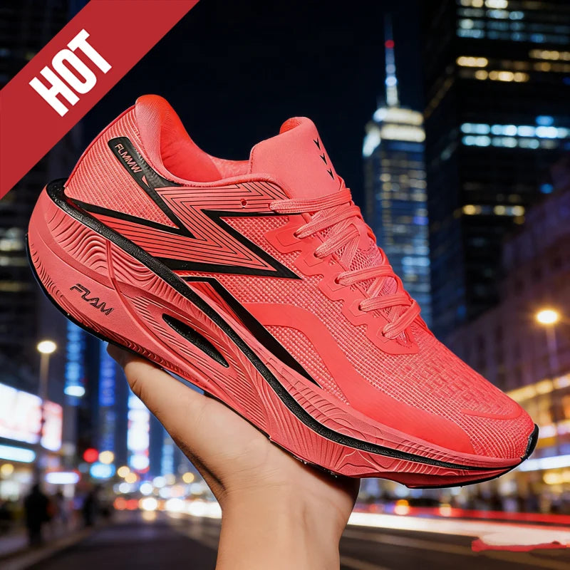 Running Shoes Carbon Board Speciality Marathon Men Sports Breathable Lightweight Women's Comfortable Athletic Nonskid Sneakers