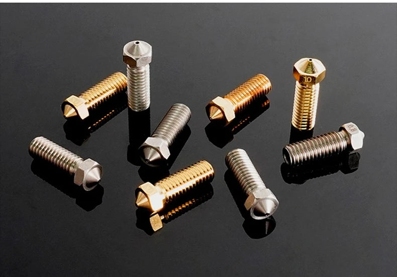 Volcano Nozzle For Artillery Sidewinder X1 & X2 Genius Pro Vyper Kobra Plus, Max 1.75mm Filament M6 Thread Hotend Brass Nozzles